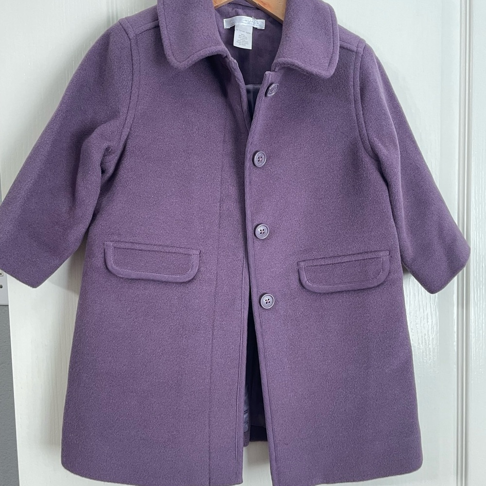 Janie and Jack Lavender Pea Coat for Kids